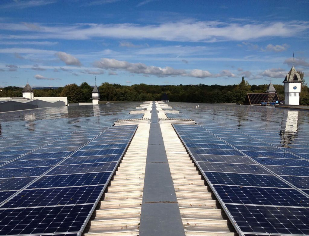 A commercial solar installation by Jackson & Lacey Energy